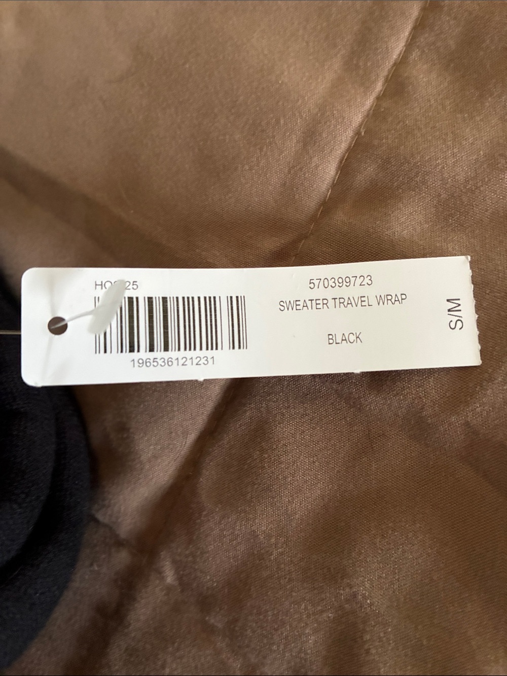 Soma Black Travel Wrap Scarf - Picture 3 of 5